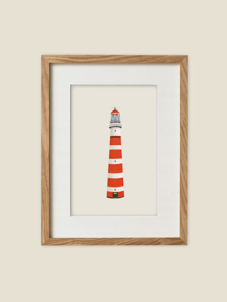 A5 miniposter Ameland vuurtoren