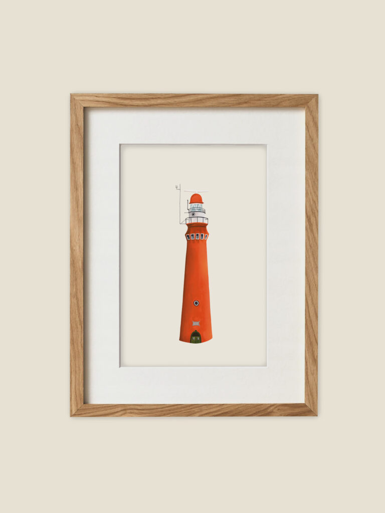 A5 Miniposter Schiermonnikoog Vuurtoren