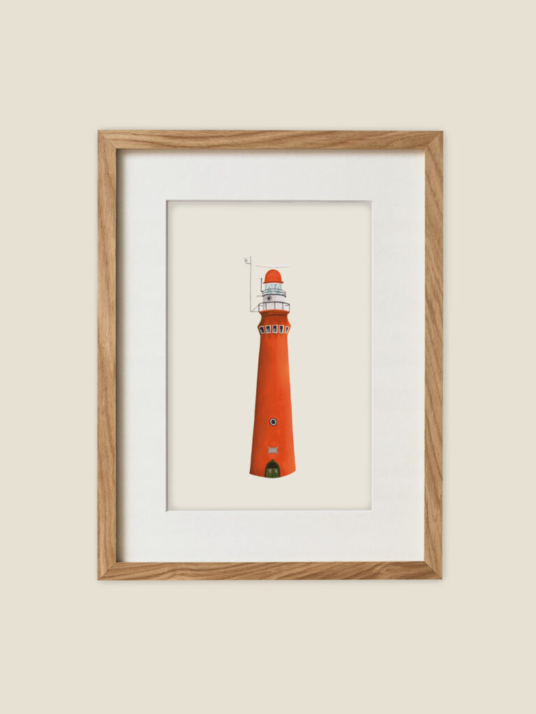 A5 Miniposter Schiermonnikoog Vuurtoren