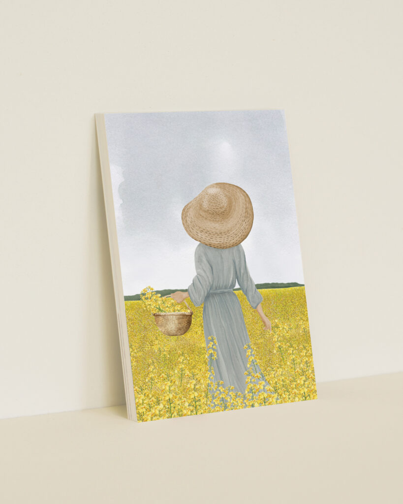 wenskaart a6 bloemenzee