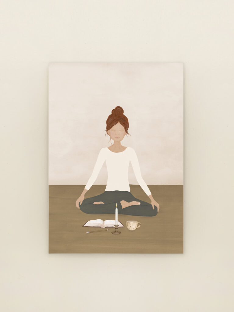 a6 wenskaart meditatie