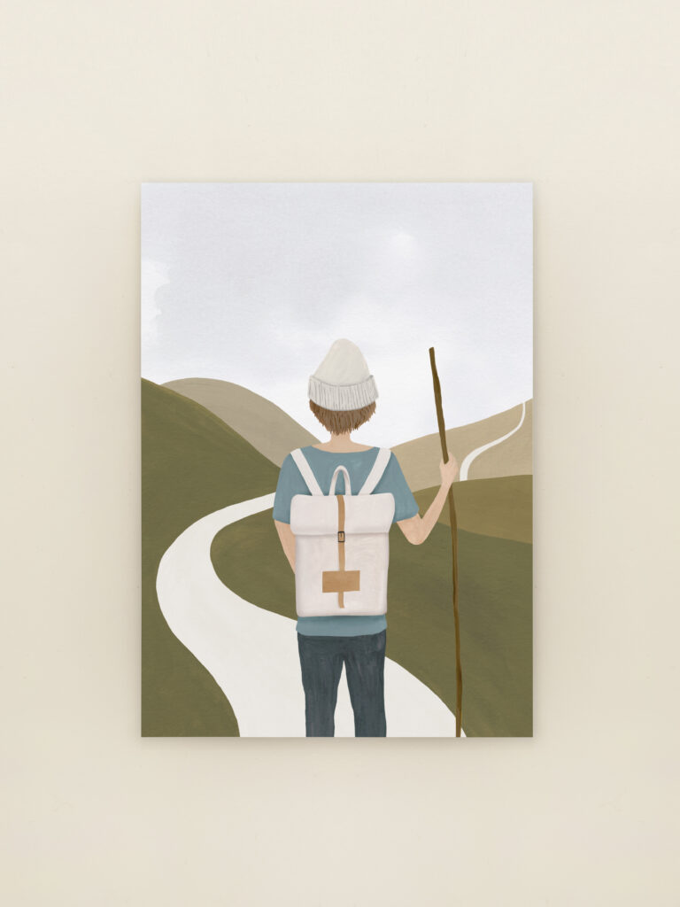 a6 wenskaart ontdekkingsreiziger