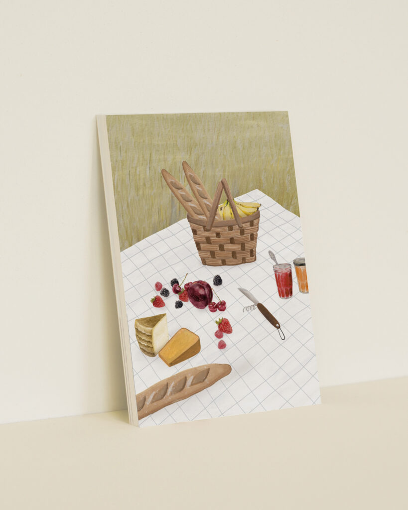 wenskaart a6 picknicken