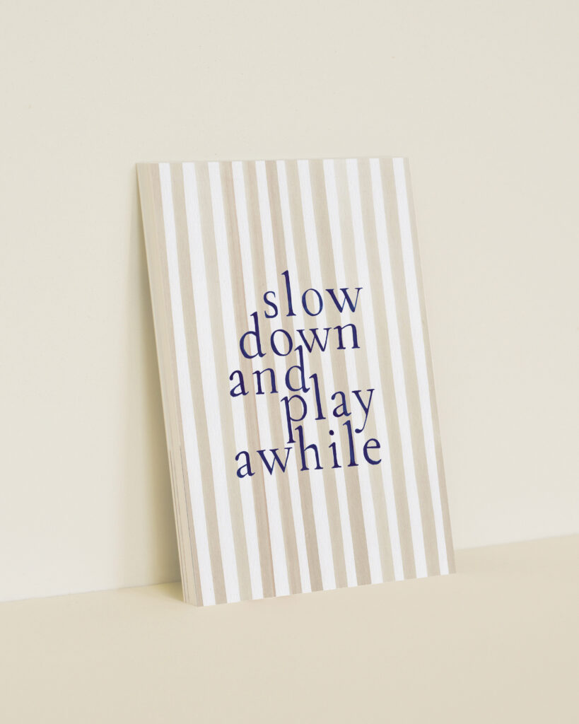 wenskaart a6 slow down