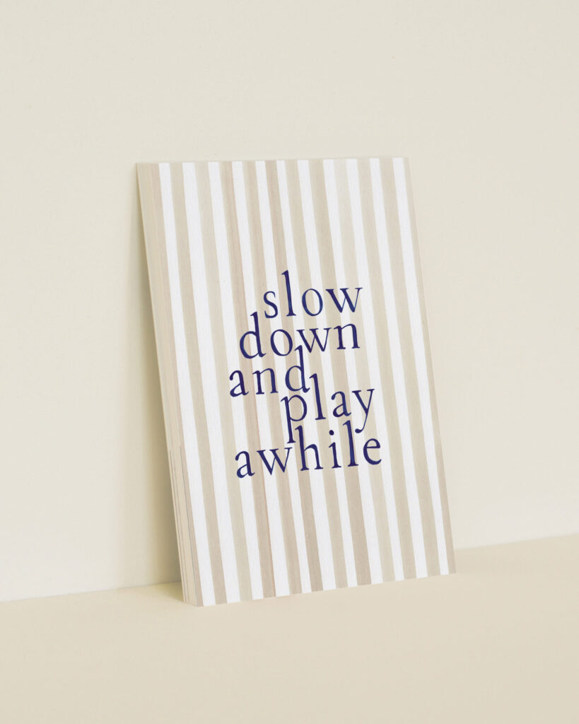 wenskaart a6 slow down