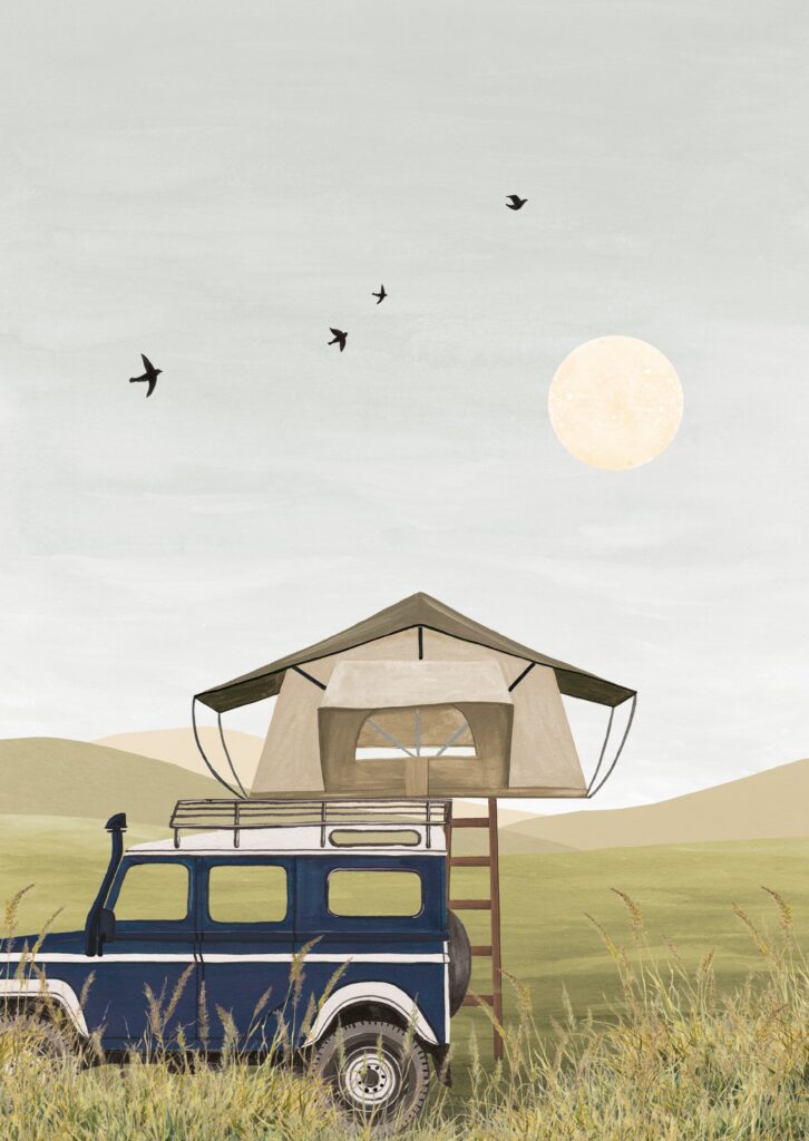 A6 wenskaart camperleven